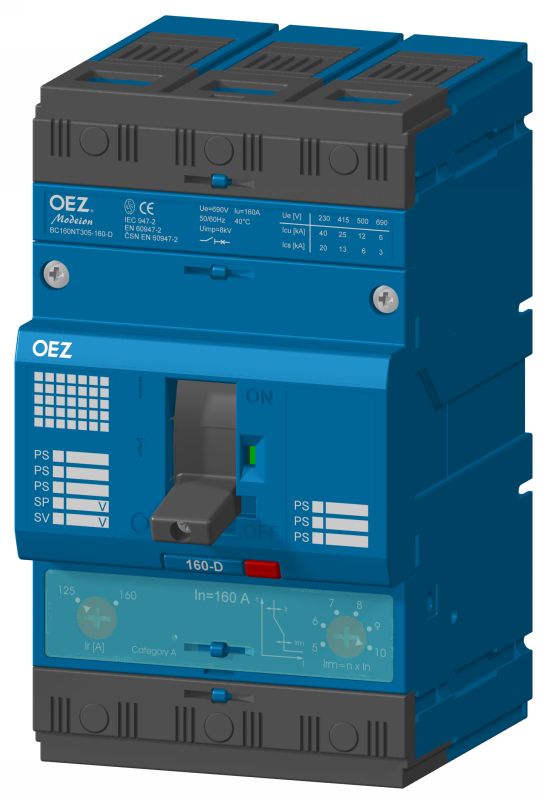 OEZ 20219 BC160NT305-63-D Компактный автоматический выключатель OEZ 20219 BC160NT305-63-D Компактный автоматический выключатель