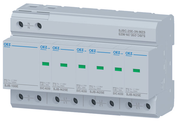 OEZ 38362 SJBC-25E-3N-MZS Комбинированный разрядник тока молнии и перенапряжения OEZ 38362 SJBC-25E-3N-MZS Комбинированный разрядник тока молнии и перенапряжения