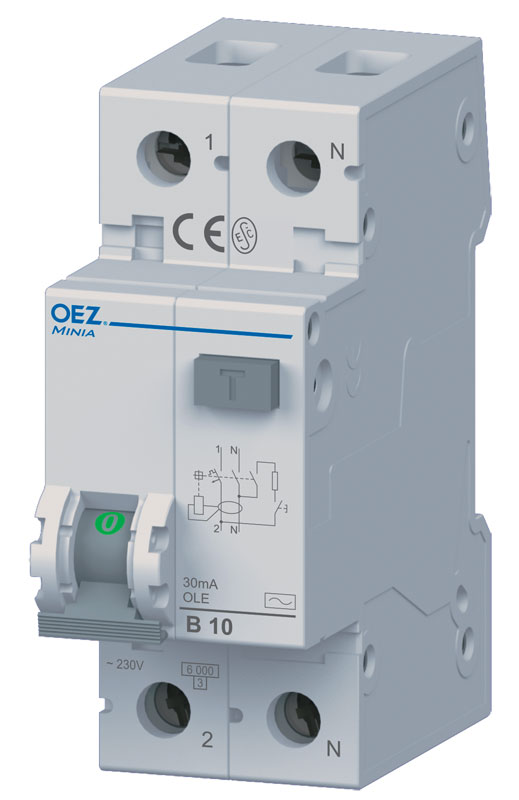 OEZ 38323 OLE-20C-1N-030AC Устройство защитного отключения с максимальной токовой защитой OEZ 38323 OLE-20C-1N-030AC Устройство защитного отключения с максимальной токовой защитой